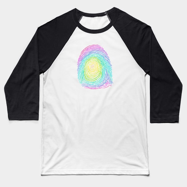 Fingerprint spectrum Baseball T-Shirt by andyjhunter